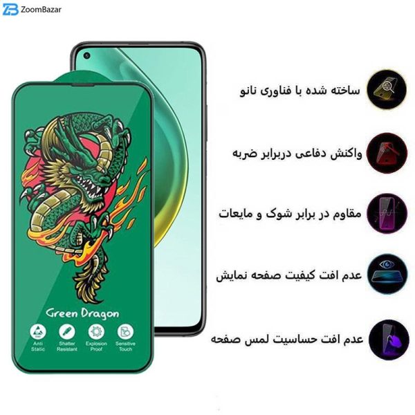 محافظ صفحه نمایش اپیکوی مدل Green Dragon ExplosionProof مناسب برای گوشی موبایل شیائومی Xiaomi Mi 10T Pro 5G/ Mi 10T 5G/ Redmi K30 / Poco F2 Pro/ Poco X2