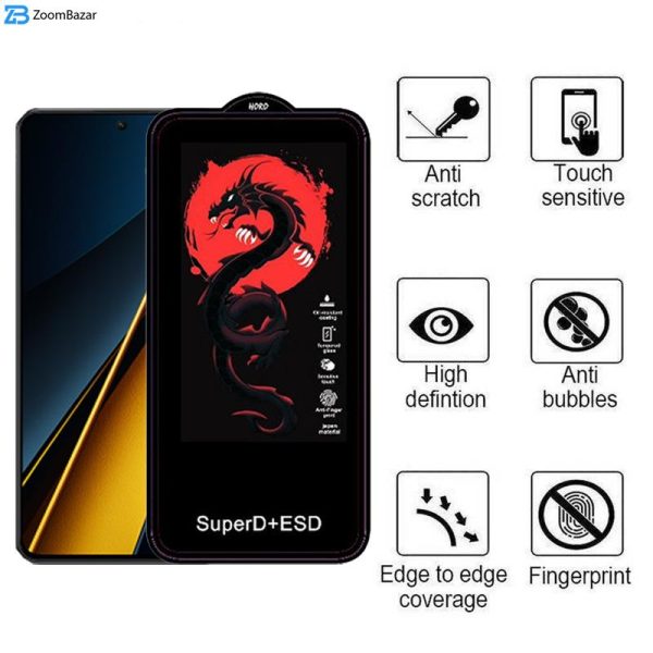 محافظ صفحه نمایش اپیکوی مدل Dragon ESD مناسب برای گوشی موبایل شیائومی Poco X6 Pro/ Poco X6/ Poco M6 Pro 4G