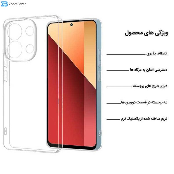 کاور اپیکوی مدل Transparent Clear مناسب برای گوشی موبایل شیائومی Redmi Note 13 Pro 4G