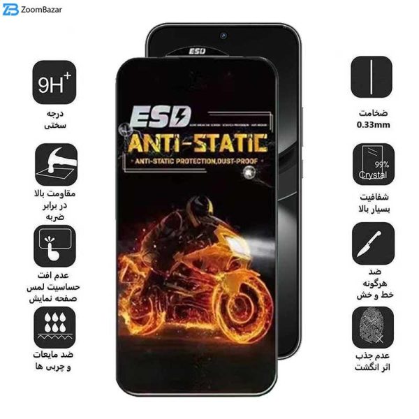 محافظ صفحه نمایش اپیکوی مدل Fiery ESD مناسب برای گوشی موبایل هوآوی Nova 12 / Nova 12 Lite / Nova 11 SE / Nova 10 SE