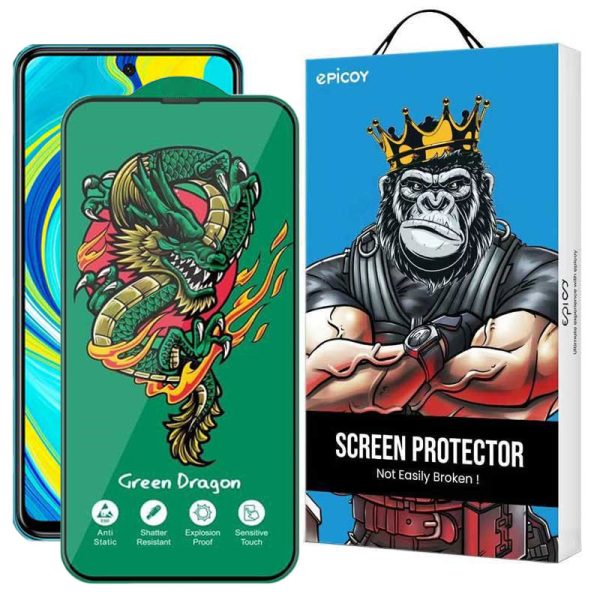 محافظ صفحه نمایش اپیکوی مدل Green Dragon ExplosionProof مناسب برای گوشی موبایل شیائومی Redmi Note 9 Pro Max / Note 9 Pro 5G/ Note 9 Pro 4G (Global/India) / Note 9S