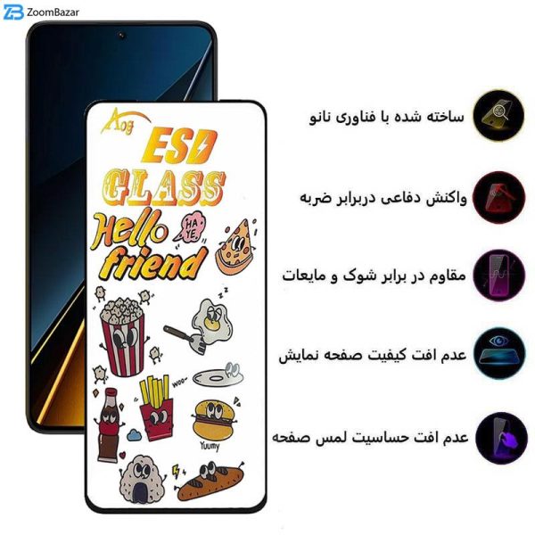 محافظ صفحه نمایش اپیکوی مدل ESD 2024 مناسب برای گوشی موبایل شیائومی Poco X6 Pro/ X6/ M6 Pro 4G