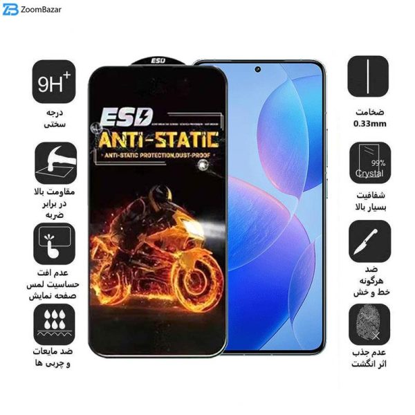 محافظ صفحه نمایش اپیکوی مدل Fiery ESD مناسب برای گوشی موبایل شیائومی Redmi K70 Pro / K70/ K70E