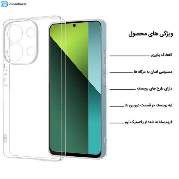 کاور اپیکوی مدل Transparent Clear مناسب برای گوشی موبایل شیائومی Redmi Note 13 Pro 5G/ Poco X6 5G