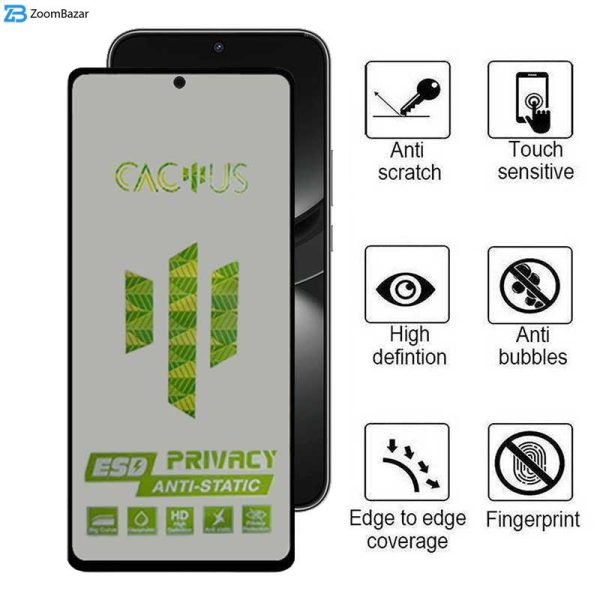 محافظ صفحه نمایش حریم شخصی اِپیکوی مدل Cactus-ESD-Privacy مناسب برای گوشی موبایل هوآوی Nova 12 / Nova 12 Lite / Nova 11 SE / Nova 10 SE
