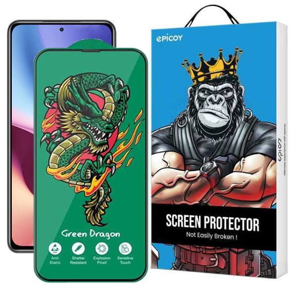 محافظ صفحه نمایش اپیکوی مدل Green Dragon ExplosionProof مناسب برای گوشی موبایل شیائومی Redmi K40 Ultra/ K40 Pro Plus/ K40 Gaming/ K40 Pro/ K40S/ K40