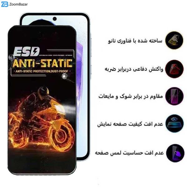 محافظ صفحه نمایش اپیکوی مدل Fiery ESD مناسب برای گوشی موبایل سامسونگ Galaxy A55 / Galaxy A35