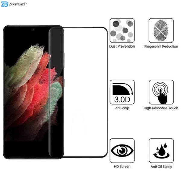 محافظ صفحه نمایش اپیکوی مدل Cactus FullGlass مناسب برای گوشی موبایل سامسونگ Galaxy S21 Ultra