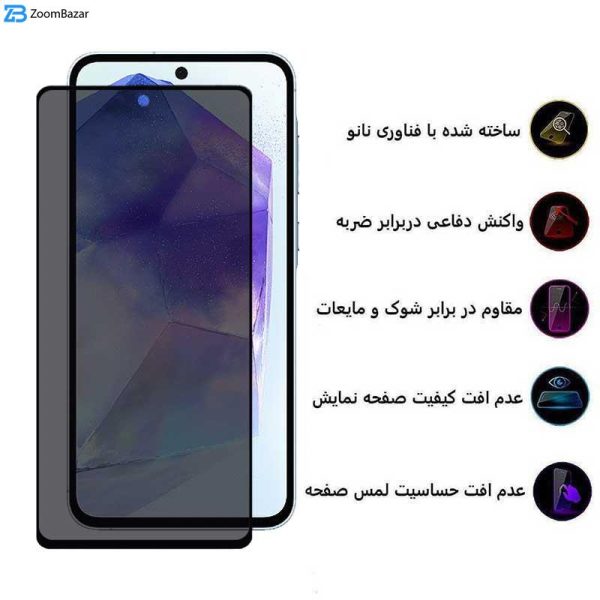 محافظ صفحه نمایش حریم شخصی اپیکوی مدل Privacy مناسب برای گوشی موبایل سامسونگ Galaxy A55 / A35