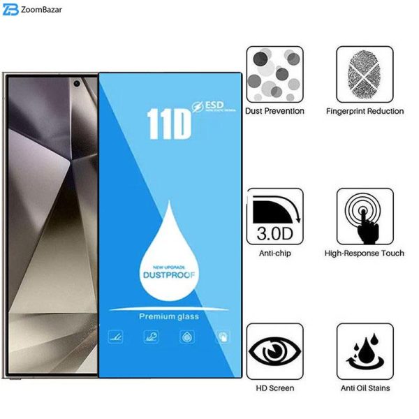 محافظ صفحه نمایش 11D اپیکوی مدل Blue ESD مناسب برای گوشی موبایل سامسونگ Galaxy S24 Ultra