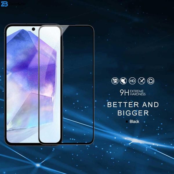 محافظ صفحه نمایش بوف مدل 5D مناسب برای گوشی موبایل سامسونگ Galaxy A55 / A35