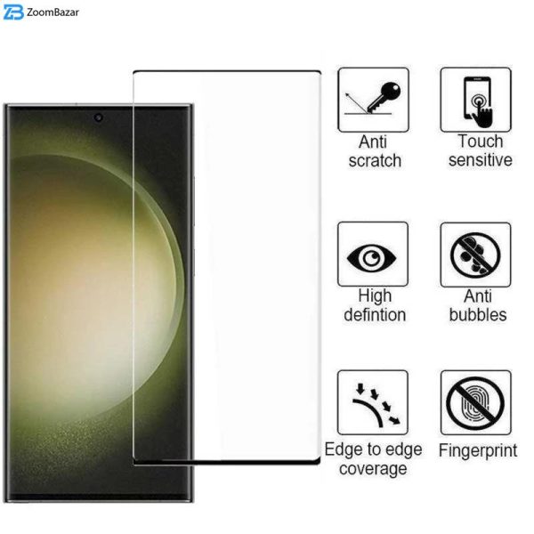 محافظ صفحه نمایش اپیکوی مدل Cactus FullGlass مناسب برای گوشی موبایل سامسونگ Galaxy S23 Ultra