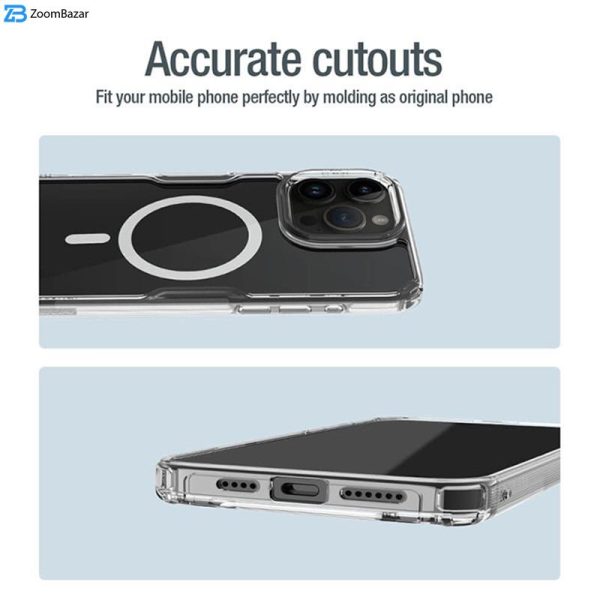 کاور نیلکین مدل Nature TPU Pro Magnetic مناسب برای گوشی موبایل اپل iPhone 15 Pro