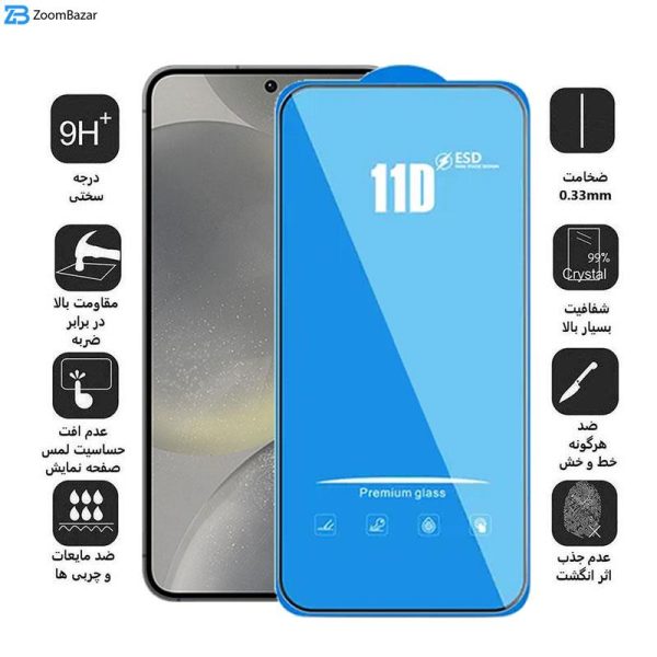 محافظ صفحه نمایش 11D اپیکوی مدل Blue ESD مناسب برای گوشی موبایل سامسونگ Galaxy S24