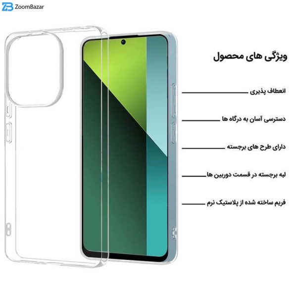 کاور اپیکوی مدل Transparent Clear مناسب برای گوشی موبایل شیائومی Redmi Note 13 Pro 5G/ Poco X6 5G