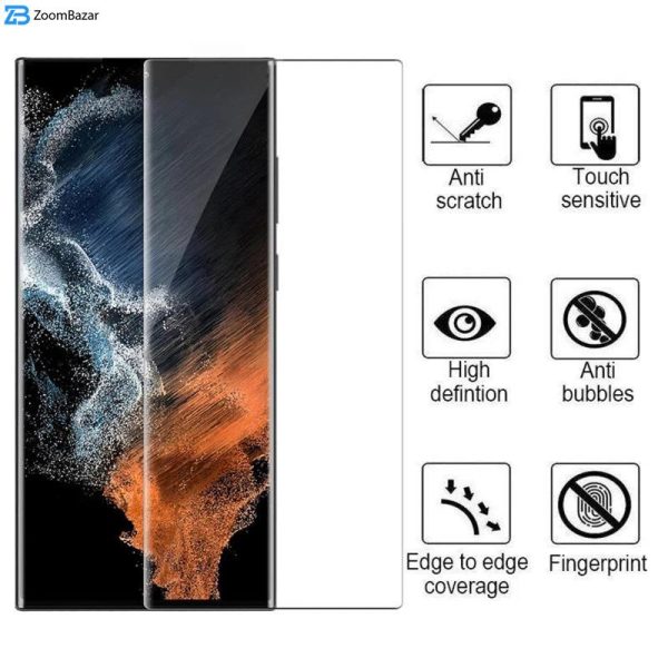محافظ صفحه نمایش اپیکوی مدل Cactus FullGlass مناسب برای گوشی موبایل سامسونگ Galaxy S22 Ultra