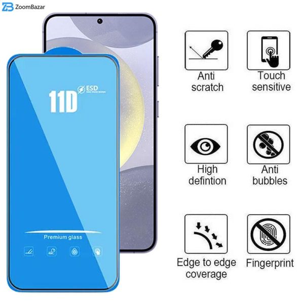 محافظ صفحه نمایش 11D اپیکوی مدل Blue ESD مناسب برای گوشی موبایل سامسونگ Galaxy S24 Plus