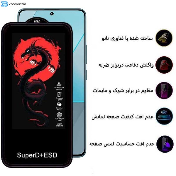 محافظ صفحه نمایش اپیکوی مدل Dragon ESD مناسب برای گوشی موبایل شیائومی Redmi Note 13 Pro 4G/5G /Note 13 4G/5G /Note 13R Pro