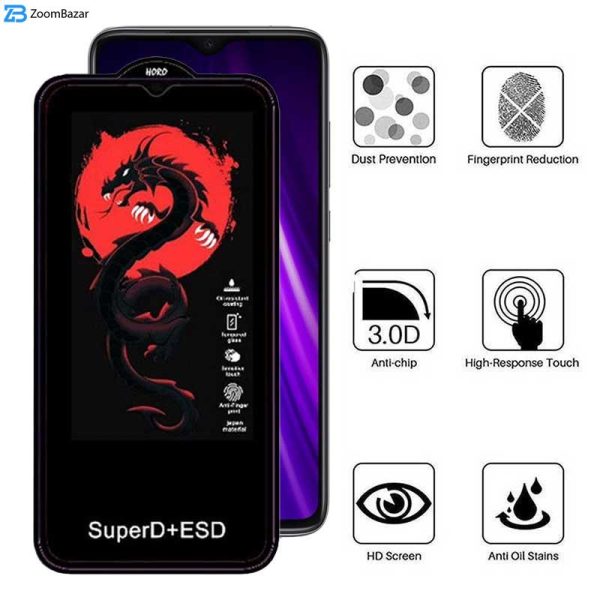 محافظ صفحه نمایش اپیکوی مدل Dragon ESD مناسب برای گوشی موبایل شیائومی Redmi Note 9 4G/Note 8 Pro/9 Prime 4G/9/9 Power 4G/10A