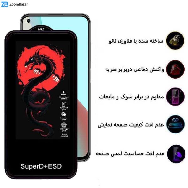 محافظ صفحه نمایش اپیکوی مدل Dragon ESD مناسب برای گوشی موبایل شیائومی Redmi Note 9 5G / Note 9T