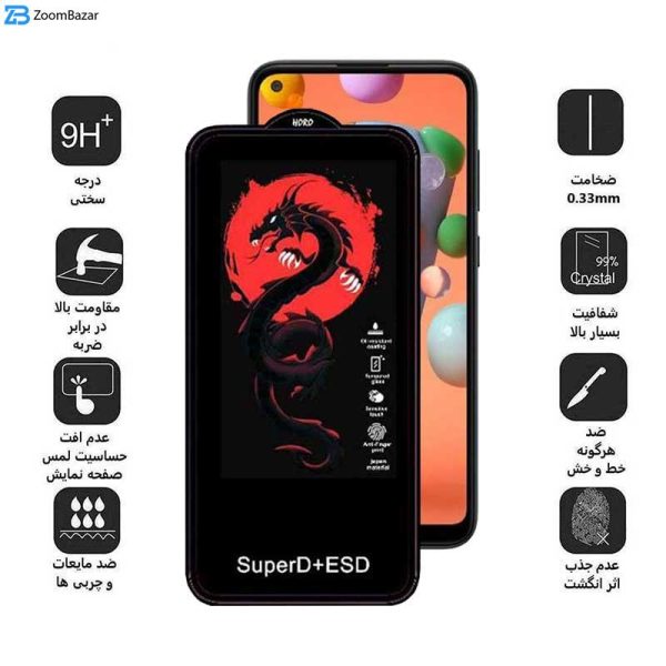 محافظ صفحه نمایش اپیکوی مدل Dragon ESD مناسب برای گوشی موبایل سامسونگ Galaxy A11 / M11