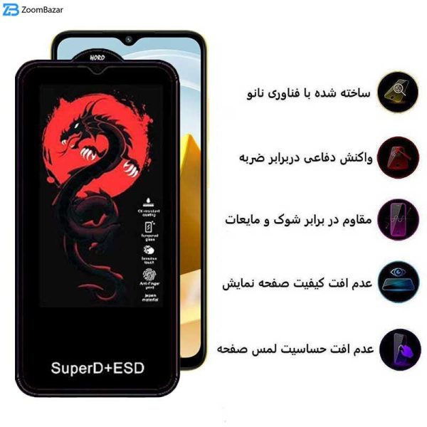 محافظ صفحه نمایش اپیکوی مدل Dragon ESD مناسب برای گوشی موبایل شیائومی Poco M5 4G India /M5 4G/Poco M4 5G India /M4 5G/Redmi 11 Prime 4G/5G/Note 11R 5G/10 5G