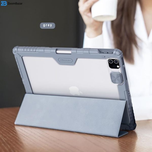 کیف کلاسوری نیلکین مدل Camshield Bumper مناسب برای تبلت اپل iPad Air 13 2024 / iPad Pro 12.9 2022 / 2021 / 2020