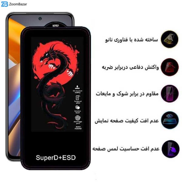 محافظ صفحه نمایش اپیکوی مدل Dragon ESD مناسب برای گوشی موبایل شیائومی Redmi Note 11 Global /4G / Note 11S 4G Global/Note 10 4G Global / Note 10S / Note 11 SE / Poco M5s