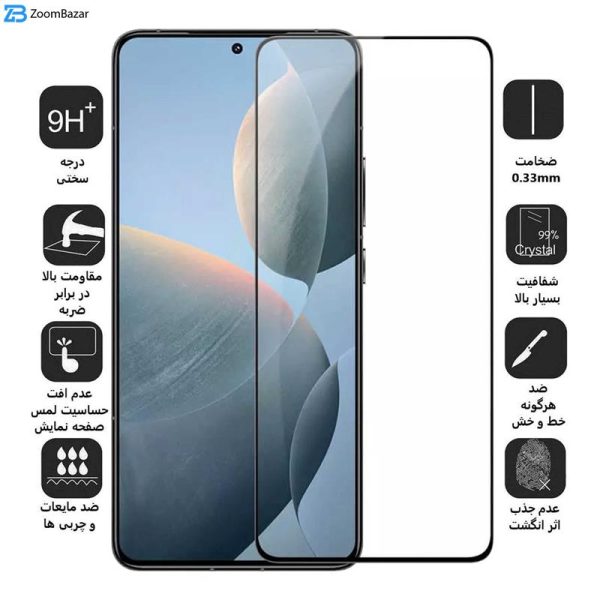 محافظ صفحه نمایش سرامیکی بوف مدل Ceramic-G مناسب برای گوشی موبایل شیائومی Poco F6 Pro / F6 / Redmi Turbo 3