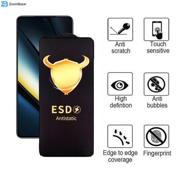 محافظ صفحه نمایش اپیکوی مدل Golden ESD مناسب برای گوشی موبایل شیائومی Poco F6 Pro/ Poco F6/ Redmi Turbo 3