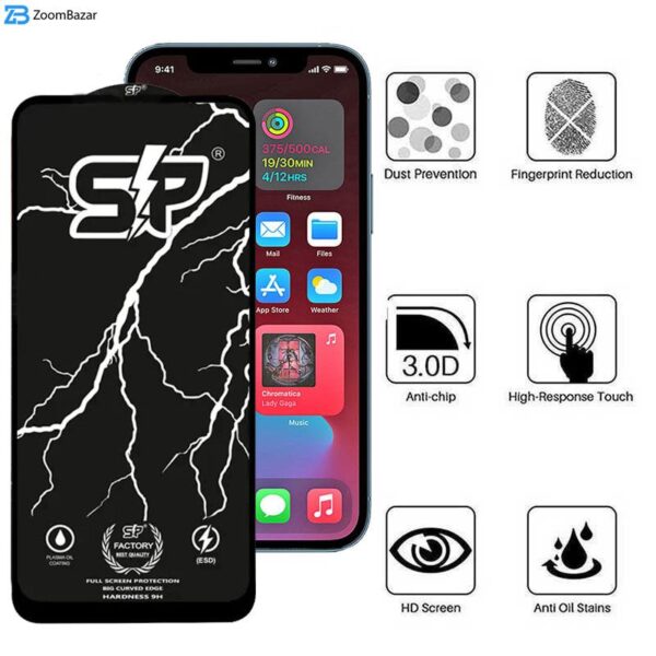 محافظ صفحه نمایش اپیکوی مدل SP Factory مناسب برای گوشی موبایل اپل iPhone 12 pro Max