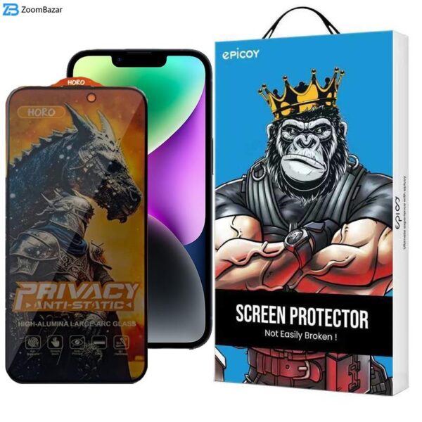 محافظ صفحه نمایش حریم شخصی اپیکوی مدل Knight Privacy مناسب برای گوشی موبایل اپل iPhone 13/ 13 Pro/ 14