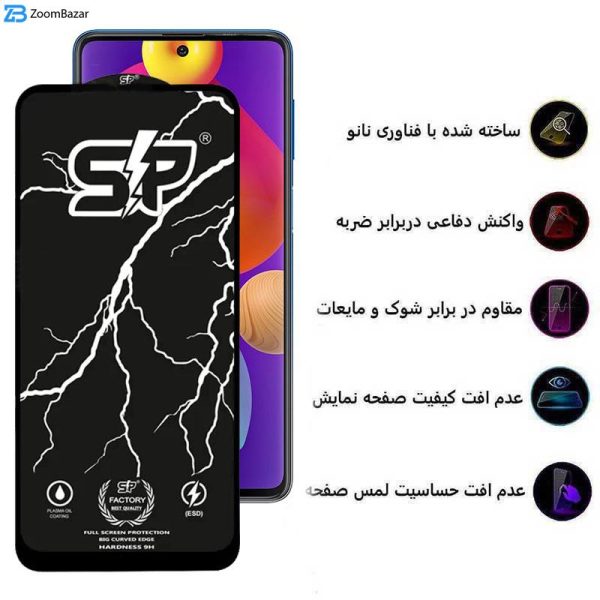 محافظ صفحه نمایش اپیکوی مدل SP Factory مناسب برای گوشی موبایل سامسونگ Galaxy M62/ M55/ F62/ F55/ F54/ Note10 Lite/Galaxy S10 Lite/ C55