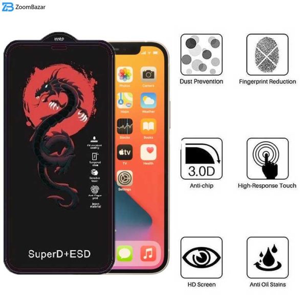 محافظ صفحه نمایش اپیکوی مدل Dragon ESD مناسب برای گوشی موبایل اپل iPhone 12 /12 Pro