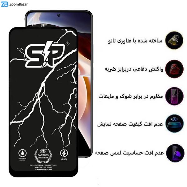 محافظ صفحه نمایش اپیکوی مدل SP Factory مناسب برای گوشی موبایل شیائومی Xiaomi Redmi Note 11 Pro Plus 5G (China)/Note 11 Pro Plus 5G (India)/Note 11 Pro 5G (China)/Note 11 Pro 5G/4G /Note 11E Pro