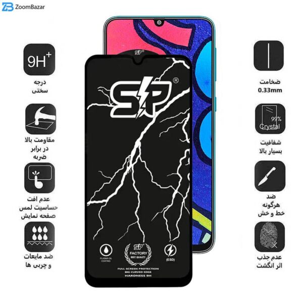 محافظ صفحه نمایش اپیکوی مدل SP Factory مناسب برای گوشی موبایل سامسونگ Galaxy F41 4G/F22/M21 2021 4G/M31 4G