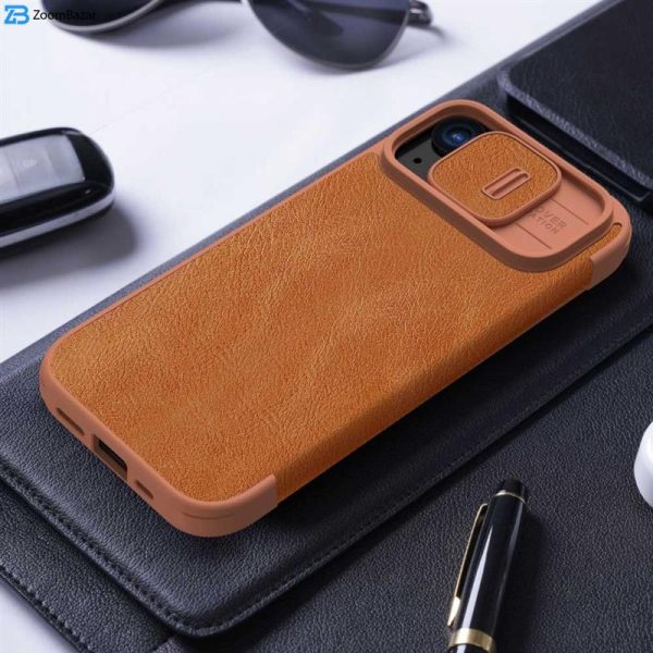 کیف کلاسوری نیلکین مدل Qin Pro Leather مناسب برای گوشی موبایل اپل iPhone 15