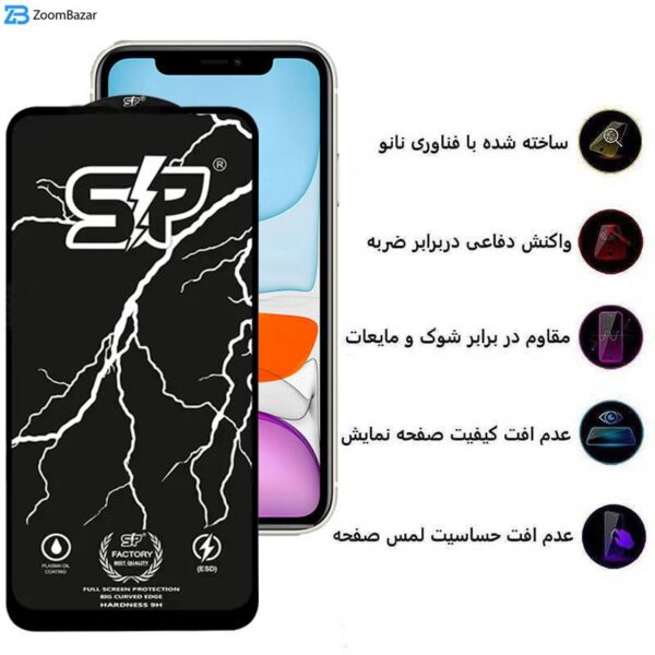 محافظ صفحه نمایش اپیکوی مدل SP Factory مناسب برای گوشی موبایل اپل iPhone 11/XR