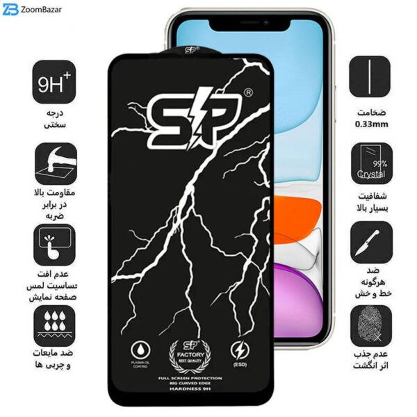 محافظ صفحه نمایش اپیکوی مدل SP Factory مناسب برای گوشی موبایل اپل iPhone 11/XR