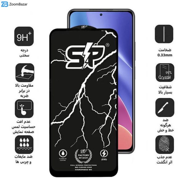 محافظ صفحه نمایش اپیکوی مدل SP Factory مناسب برای گوشی موبایل شیائومی Redmi K40 Ultra/K40 Gaming/K40 Pro Plus/K40 Pro/K40S/K40