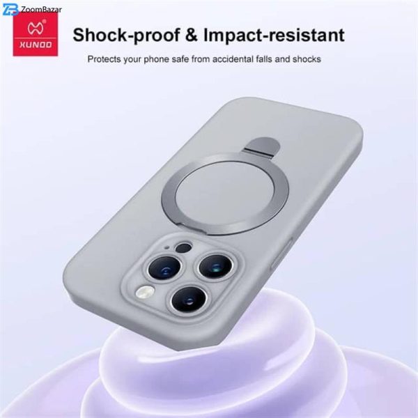 کاور اپیکوی مدل Xundd Liquid silicone Magnetic Holder مناسب برای گوشی موبایل اپل iPhone 15 Pro Max