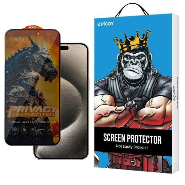 محافظ صفحه نمایش حریم شخصی اپیکوی مدل Knight Privacy مناسب برای گوشی موبایل اپل iPhone 15 Pro Max