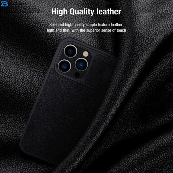 کیف کلاسوری نیلکین مدل Qin Pro Leather مناسب برای گوشی موبایل اپل iPhone 15 Pro Max