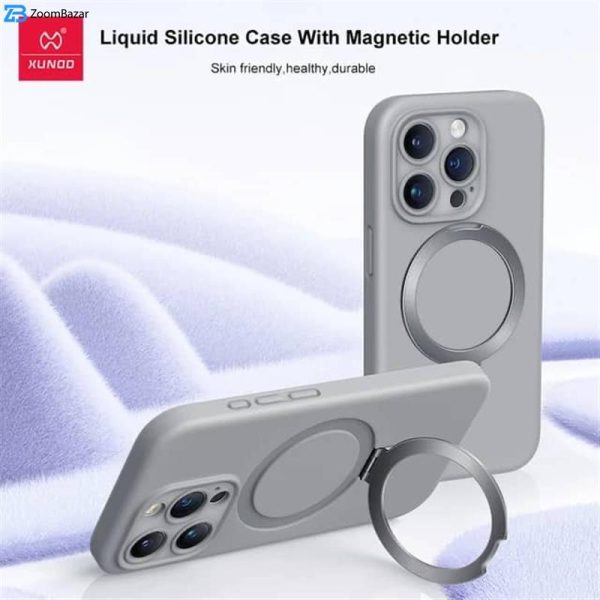 کاور اپیکوی مدل Xundd Liquid silicone Magnetic Holder مناسب برای گوشی موبایل اپل iPhone 15 Pro Max