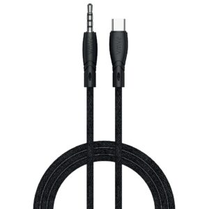 کابل تبدیل AUX به USB-C پاوا مدل Nylon Braided طول 1.2 متر