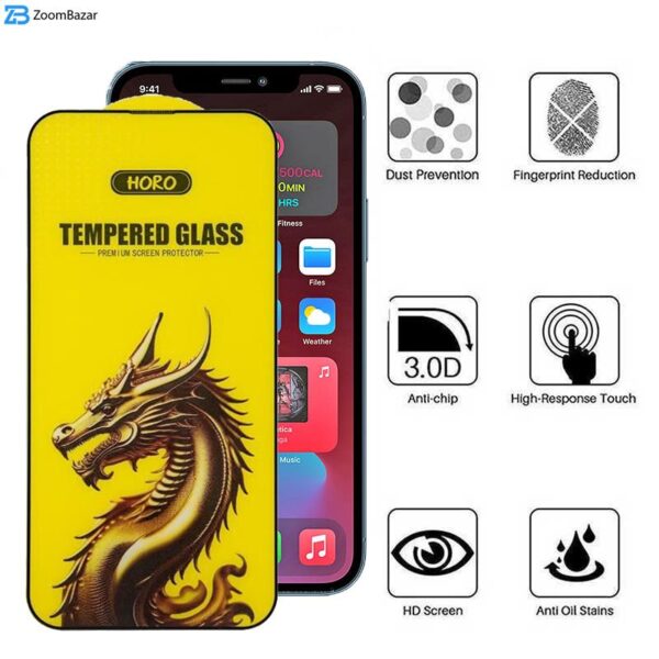 محافظ صفحه نمایش اپیکوی مدل Golden Dragon مناسب برای گوشی موبایل اپل iPhone 12 Pro Max