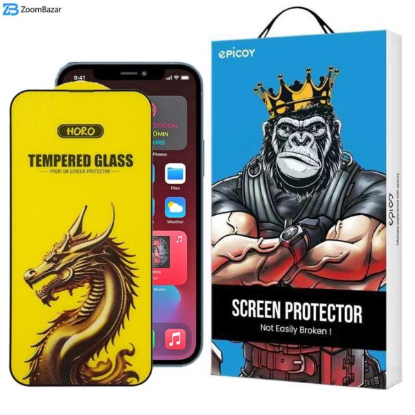 محافظ صفحه نمایش اپیکوی مدل Golden Dragon مناسب برای گوشی موبایل اپل iPhone 12 Pro Max