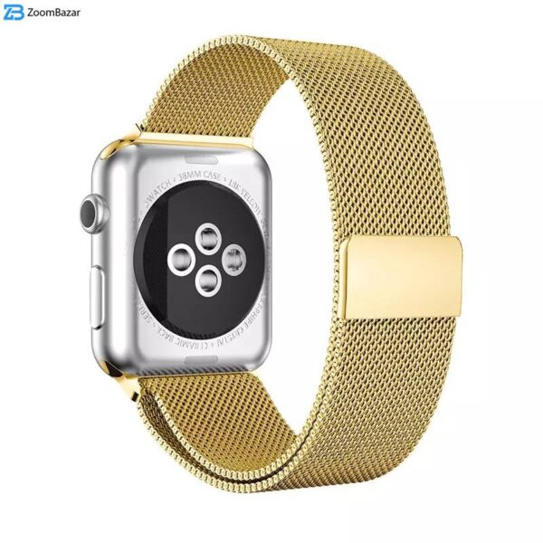 بند اپیکوی مدل Milanese Loop مناسب برای اپل واچ سری 1/2/3/4/5/6/7/8/SE/Ultra سایز 42/44/45/49 میلی متری