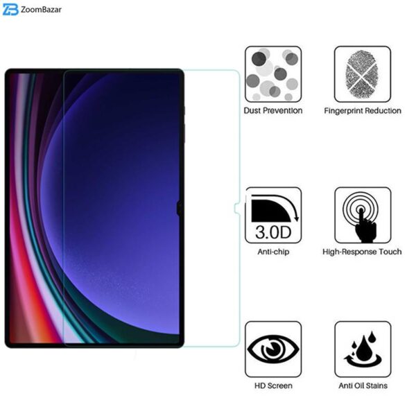 محافظ صفحه نمایش بوف مدل 5D Plus مناسب برای تبلت سامسونگ Galaxy S9 Ultra / S8 Ultra / SM-X900 / SM-X906