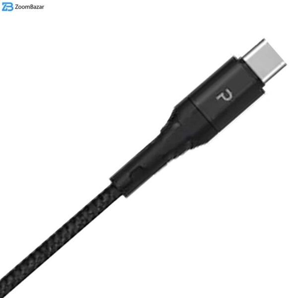 کابل USB-C پاوا مدل Nylon Braided PW-12BDCTOC طول 1.2 متر